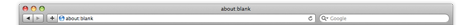 Screenshot frame top
